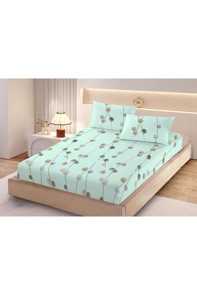 NufJoy Stretchy sheet Top Bottom Set 180x200x25 cm and 2 pillowcases 50x70 cm...