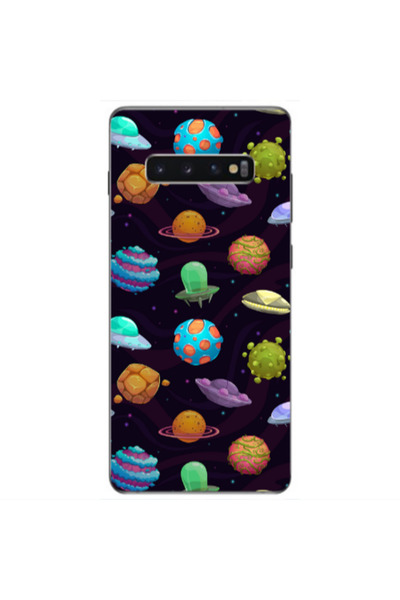 Other Samsung S10 Plus Spacecraft Transparent Silicone TPU Θήκη
