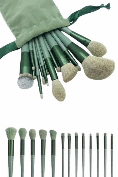 ZERO LAND Nhrhls 13 Piece Makeup Brush Set Eyeshadow Contour Highlighter Brus...