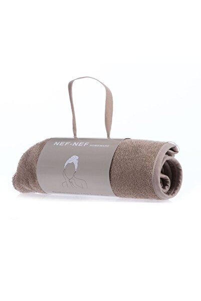 home wear Sandy Βαμβακερές Πετσέτες 61x24 nef-nef Μόκα 61x24