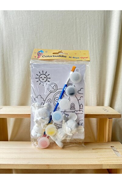 colorbuddie Mickey & Minnie Boyama Seti (7 cm x 4 cm) | 2 Figürlü Eğitici Hob...