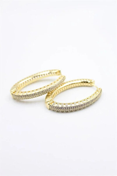 Marsilyan Nvdn- Ieg - Stone-Studded Hoop Earrings - Gold Iegrs-Nvdn1
