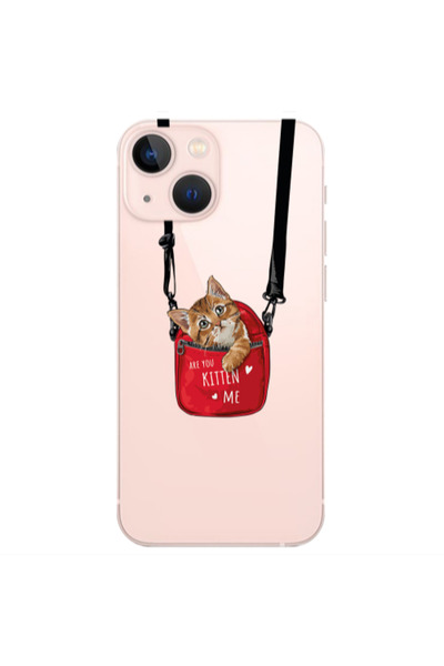 Other Apple iPhone 13 Mini Kitten Me Transparent Silicone TPU Θήκη