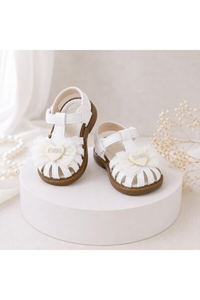Superbaby Ivory Sandals with bow