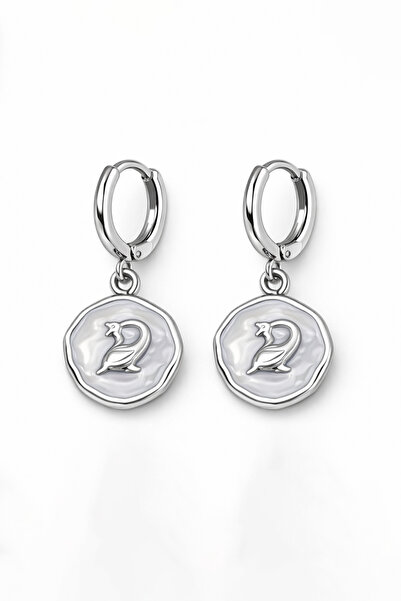 MakeWell Mixed Figure Silver Color Cute Dangle Earrings
