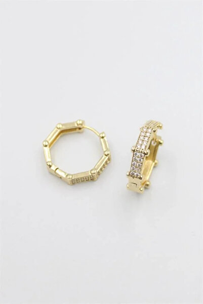 Marsilyan Nvdn- Ieg - Octagonal Earrings - Gold Iegrs-Nvdn1