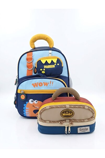 Speedy Bags حقيبة ظهر للأولاد مع ملحقات مميزة بتصميم خاص وحامل أقلام لمرحلة ر...