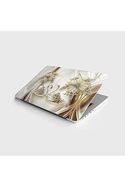 Yıldızan Terra Organik Laptop Notebook Pc Covering Sticker Golden Swans Terra...