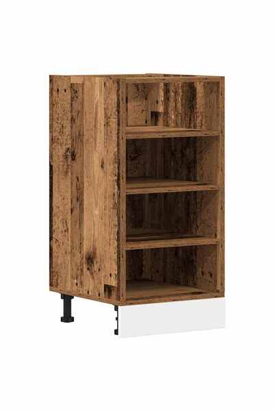 vidaxl Dulap inferior "Riga", lemn vechi, 40x44,5x81,5 cm