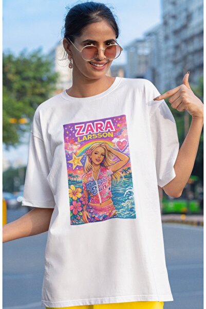 SEVBANO Zarıa Larsson Singer Printed Unisex Oversize T-Shirt