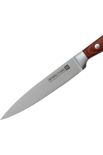 ROYALFORD 13 cm Small Kitchen Knife, Ultra-Sharp Stainless Steel Blade, Comfo...