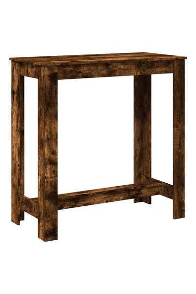 vidaxl Masă de bar, stejar fumuriu, 102x50x103,5 cm, lemn prelucrat