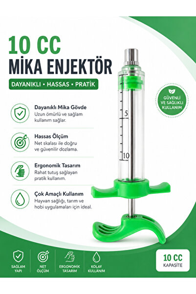 GÖKTULPAR 10 cc Mika Enjektör Yeşil