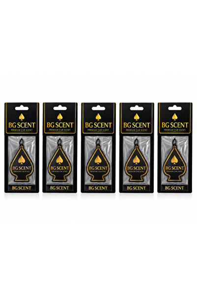 BG SCENT - Premium Car Scent Çilekli 5'li Oto Araç Kokusu