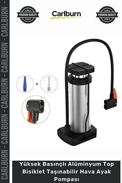 Carlburn #Pumpa Čelik Visokog Pritisak Aluminijum Srebrna Boja Lopta Bicikl P...
