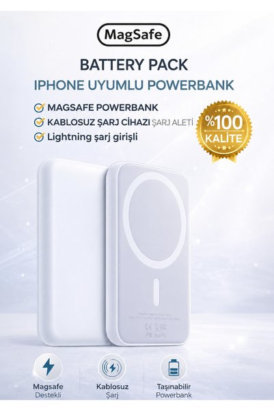 Exonix Magsafe Battery Pack Iphone Modelleriyle Uyumlu Powerbank Magsafe Kabl...