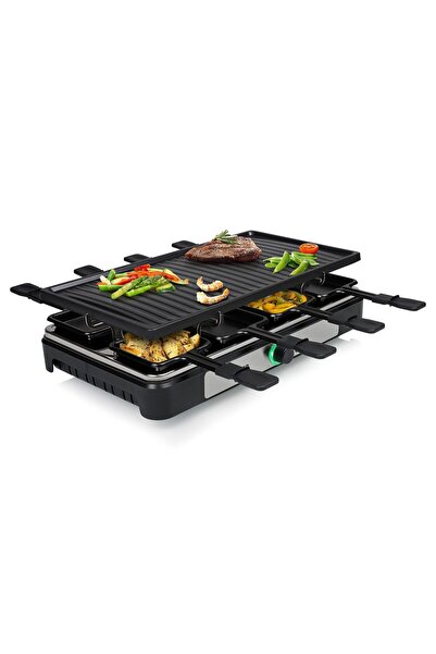 Tristar Raclette - 8 kişilik - Pişirme yüzeyi 42 x 23 cm - Işık halkalı ayarl...