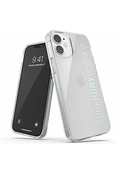 SUPERDRY Θήκη Πλήρους Κάλυψης Σιλικόνης Ασημί (iPhone 12 mini) Κωδικός: 42590