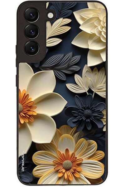 Other Θήκη Sonique Σειράς 3D Λουλουδιών για Samsung Galaxy S22 Plus Εκρού