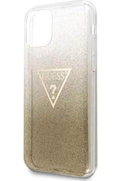 Guess Πλαστική Χρυσή Θήκη Πλάτης με Γκλίτερ (iPhone 11 Pro) Κωδικός: GUHCN58S...