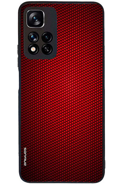 Other Θήκη Sonique Carbon Series για Xiaomi Redmi Note 11 Pro Plus 5G Κόκκινο