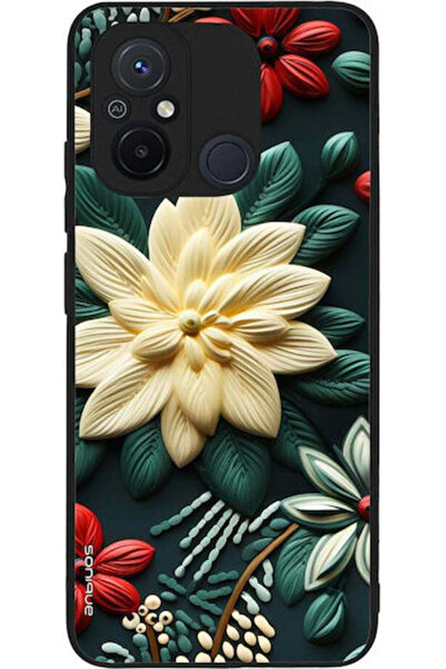 Other Θήκη Sonique Σειράς 3D Λουλουδιών για Xiaomi Redmi 12c Πράσινο