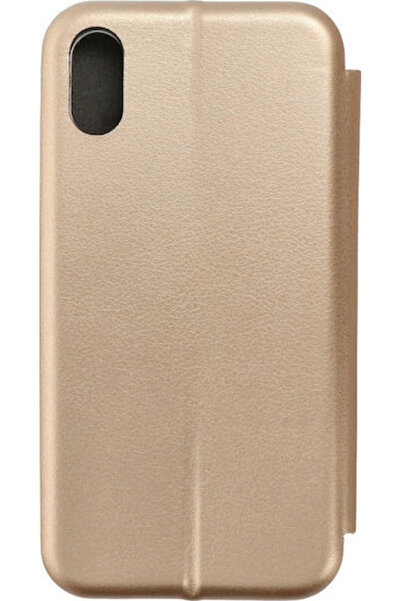Forcell Elegance Book Συνθετικό Δέρμα Χρυσό (iPhone X / Xs)