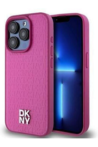 Dkny Θήκη Magsafe από Δερματίνη PU με Επαναλαμβανόμενο Σχέδιο και Λογότυπο, γ...