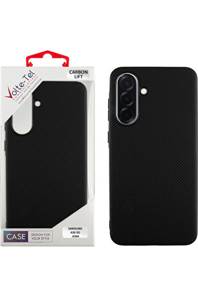 Other Volte-Tel Carbon Lift Πίσω Κάλυμμα Σιλικόνης Μαύρο (SAMSUNG A36 5G)