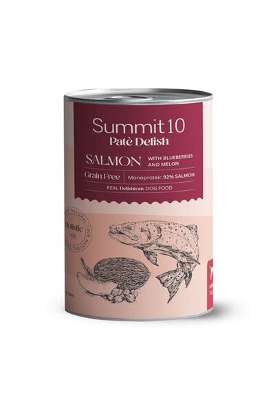 Summit10 Patè Delish Σολομός 92% με Βατόμουρα και Πεπόνι 400gr