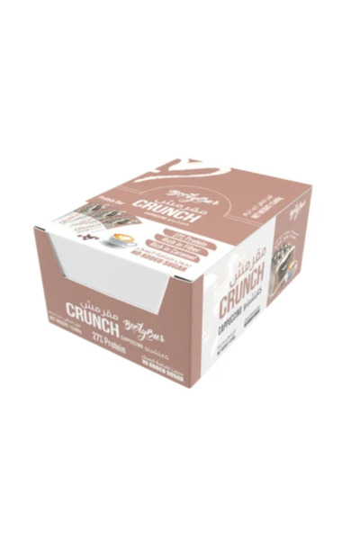 crunch باكت كرانش بروتين بار بنكهة الكابشينو 60 جرام 12 حبة