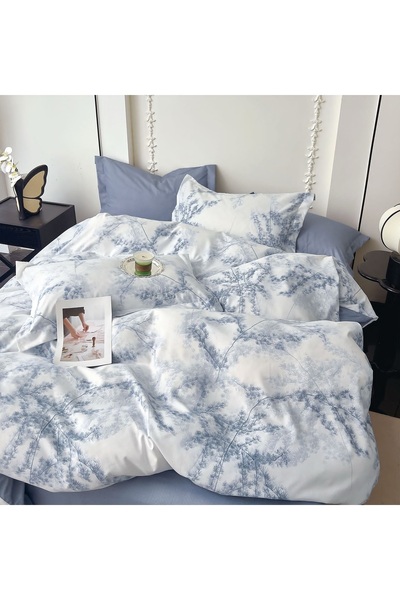 CHIRASO CHIRASO Bed Linen Set, 6 Pieces, Stretchy Sheet 180x200, Duvet Cover ...