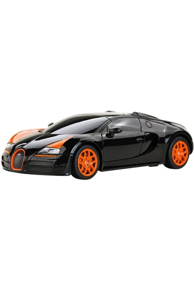 Rastar Masina cu telecomanda Bugatti Grand Sport Vitesse, neagra, 1:24, 18.6x9x5.2cm