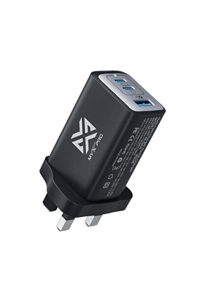 MYX PRO GaN Trio 65W 3-in-1 Fast Charger | GaN Technology | PD 65W | Quick Ch...