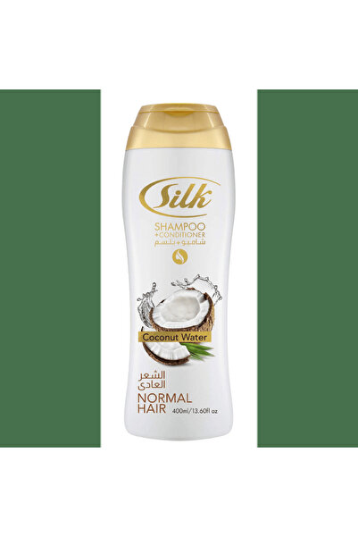 silk شامبو وبلسم ماء جوز الهند للشعر العادي، 13.6 أونصة