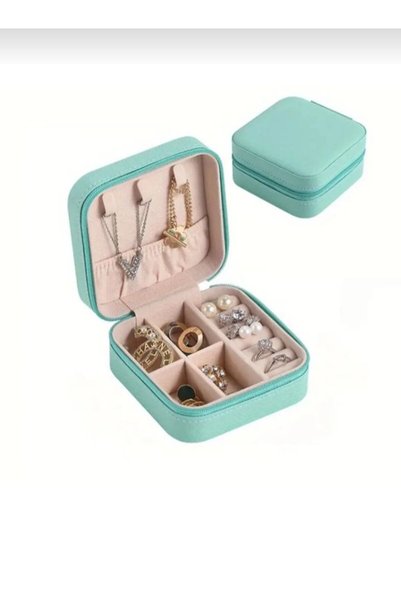 Generic Brand Mini Jewelry Box Travel Type Jewellery Case Necklace Ring Earring Organizer Jewelry Organizer 10X10X5Cm