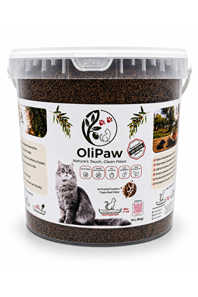 OliPaw Olive pit cat litter, odor control, dust-free, 10 L