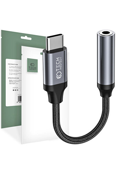 Tech-Protect Usb-C To Mini Jack 3.5Mm Adapter For Phones High Quality
