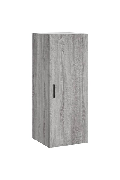 vidaxl Wall-mounted cabinet, sonoma gray, 34.5x34x90 cm