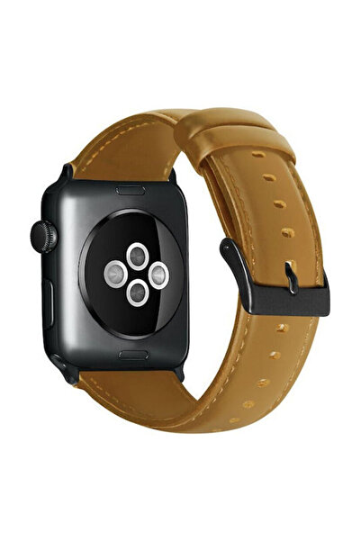 OEM Λουράκι Smartwatch 20mm, Δερμάτινο Ρετρό, Χρώμα Οχρέ