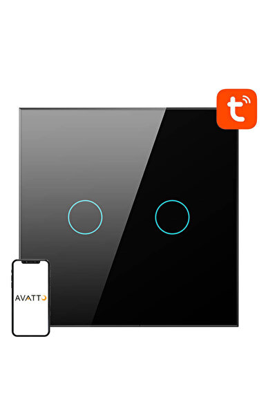 Avatto Comutator tactil Wi-Fi pentru Tuya, control la distanță inteligent pen...