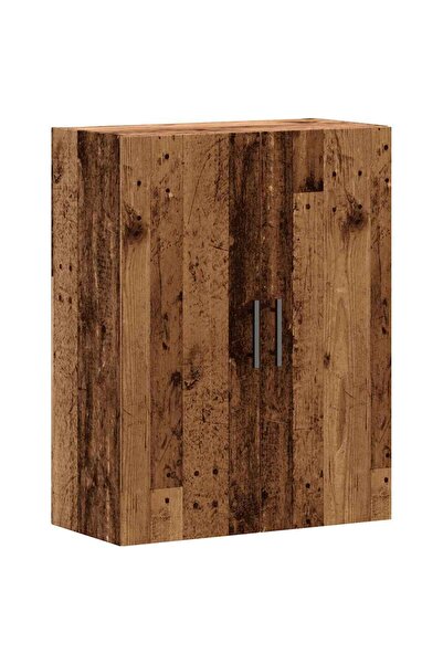vidaxl Dulap montat pe perete lemn vechi 69,5x34x90 cm
