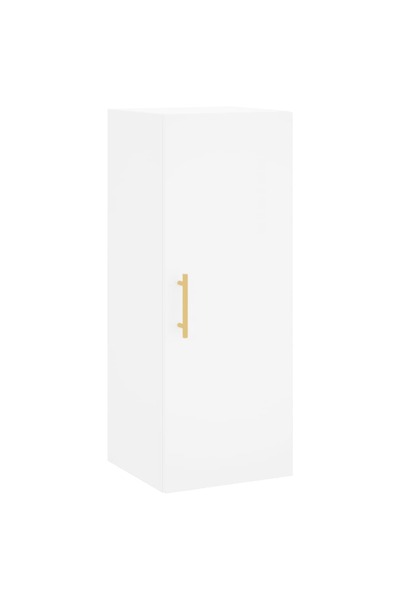 vidaxl Dulap montat pe perete, alb, 34,5x34x90 cm