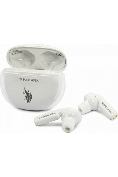 U.S. Polo Assn. USTWS1WH Ενδοωτικά ακουστικά Bluetooth handsfree με θήκη φόρτ...