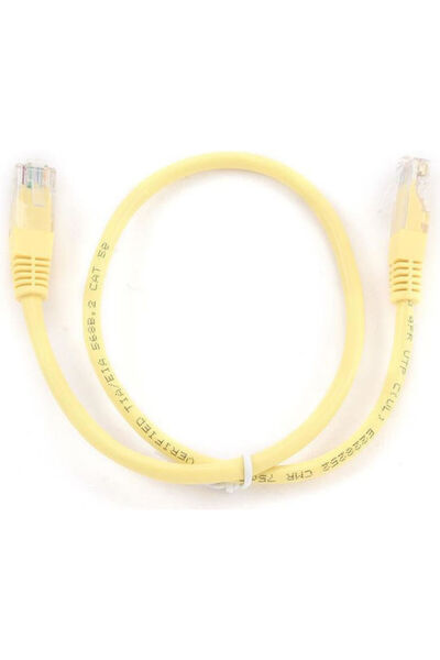 Cablexpert Καλώδιο Ethernet U/UTP Cat.5e (Gigabit) 1.5μ Κίτρινο Κωδικός: PP12...