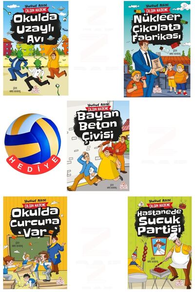 Nesil Çocuk Yayınları Çılgın Hademe-Okulda Uzaylı Avı-Okulda Curcuna Var-Nükl...