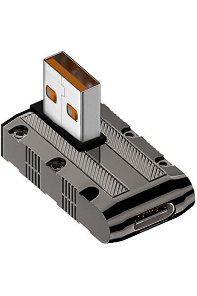 OEM 120W USB 3.1 Gen2 σε Type-C 10Gbps Μηχανικός Αντάπτορας Στυλ Μεσαίας Κάμψης
