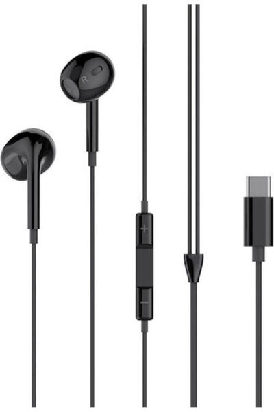 Xo Ep74 Ακουστικά ψείρες handsfree με σύνδεση USB-C Μαύρο
