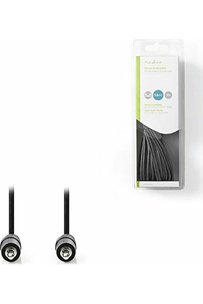 Nedis Καλώδιο Ήχου 3.5mm Αρσενικό - 3.5mm Αρσενικό Μαύρο 10μ με Επιχρυσωμένα ...