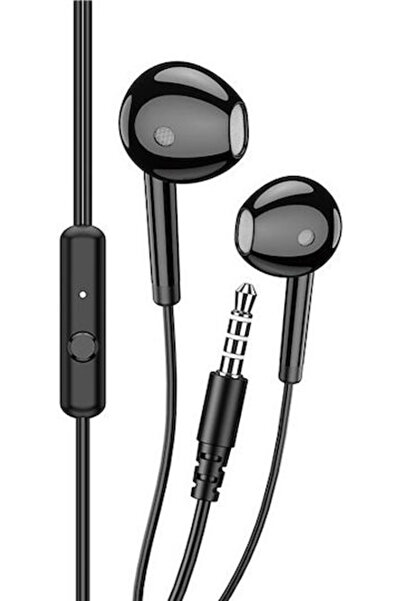KAKUSİGA KSC-1301-BK Ενδοωτικά ακουστικά handsfree με βύσμα 3.5mm, Μαύρο
